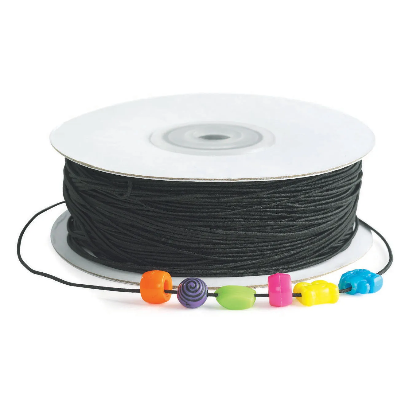 COLORATIONS  ELASTISCH KOORD ZWART VOOR KRALEN, 91MTR.