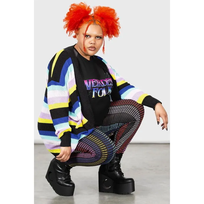 DAMESBROEKEN (LEGGINGS) KILLSTAR  RAVE QUEEN  ZWART