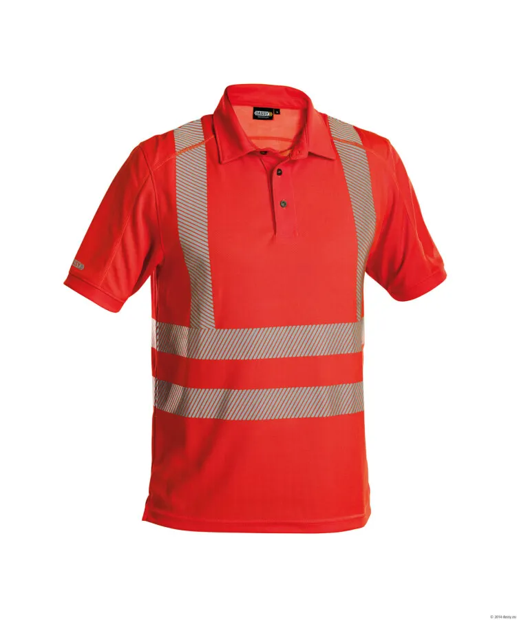 DASSY® BRANDON HOGE ZICHTBAARHEIDSUVPOLO FLUORROOD MAAT 2XL