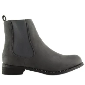 Grijze Chelsea boots voor dames NS025P Grijs