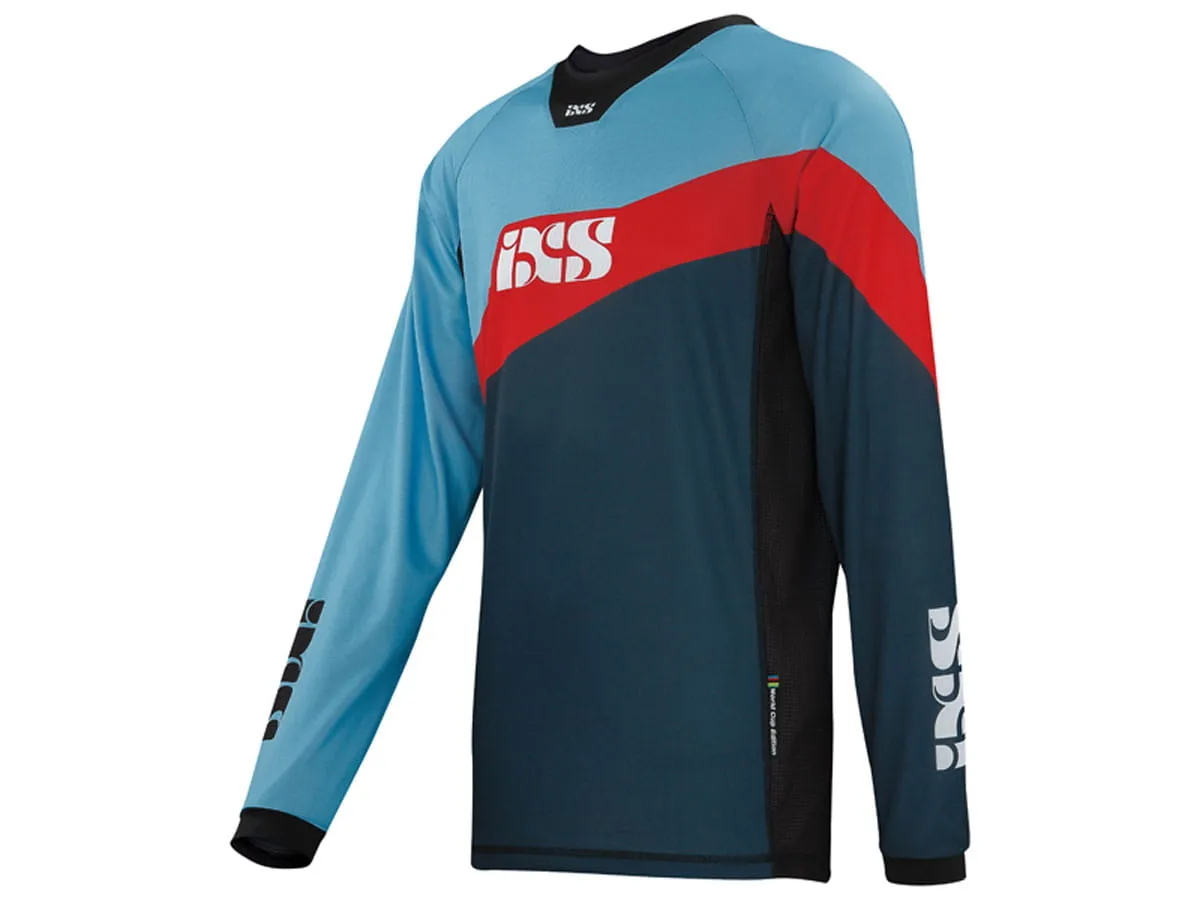 RACE 7.1 DH JERSEY  WORLDCUP EDITIE  BLAUW/ROOD