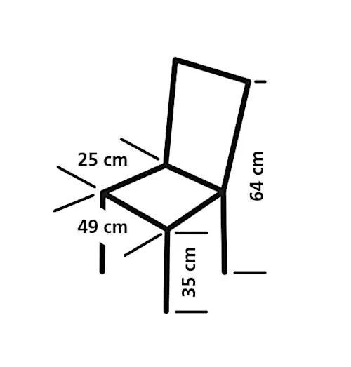 Travelsafe Campingstoel Calais 49 X 25 X 64 Cm Aluminium